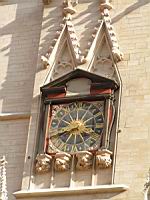 Lyon, Cathedrale Saint Jean, Facade, Horloge (2)